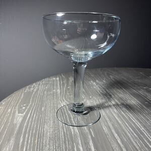 Vintage GIANT 10.5" Long Stemmed Clear Novelty Champagne Glass Wine Margarita